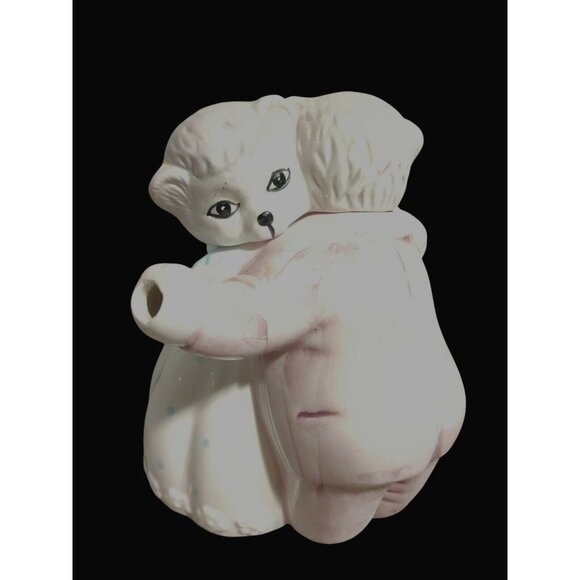 NOS Collectable Dancing Bear Teapot Waltzing Couple 8.5" Kitschy Cottage Core - Picture 1 of 9